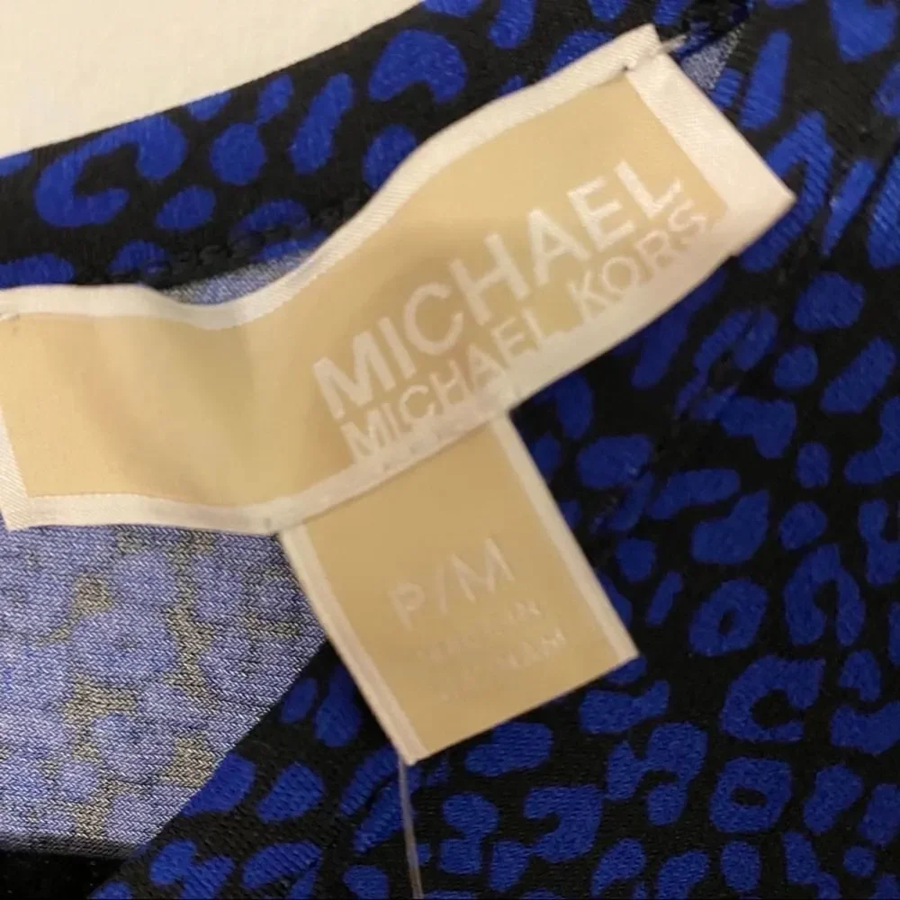 Michael Kors Animal Print A-Line Mini Dress P/M